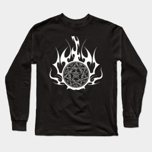 Demonology Flames Long Sleeve T-Shirt